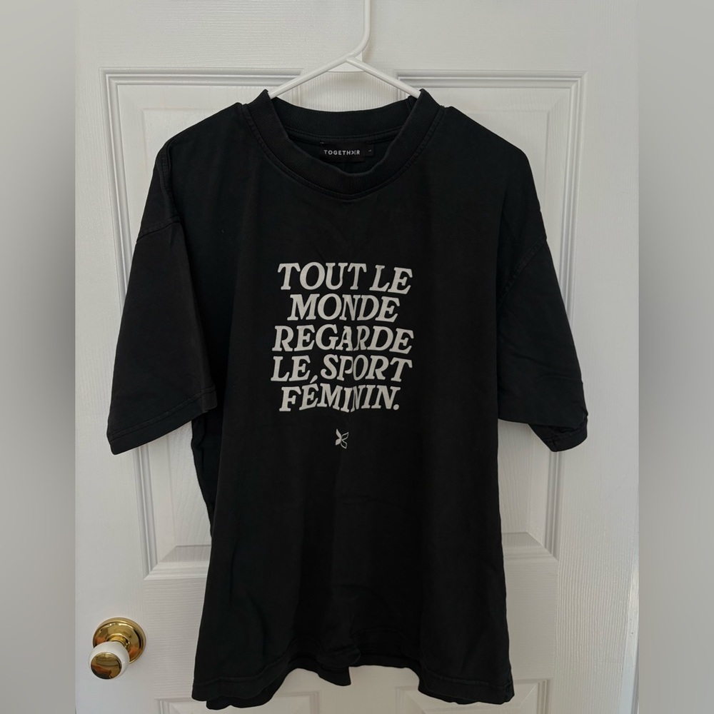 TOGETHER Black Crewneck Sweatshirt